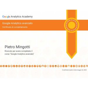 Pietro Mingotti Certificato Analytics