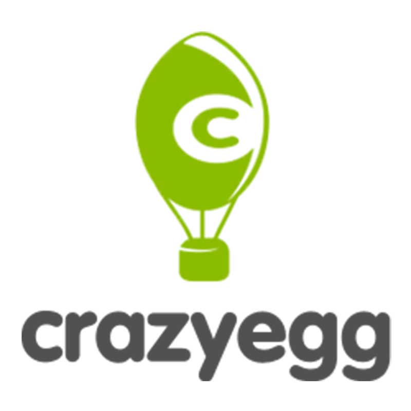 logo di crazy egg, compatibile con server side tracking